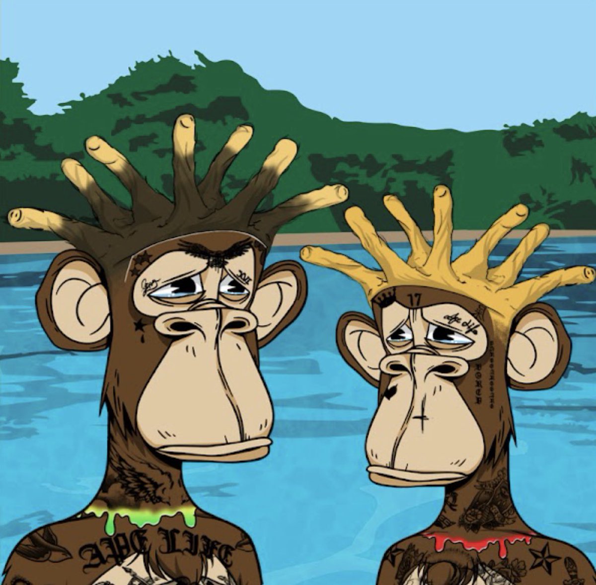 customboredapes's tweet photo. @IslandBoyZ42069 Give these #islandapes away! https://t.co/zTXytCVoTF