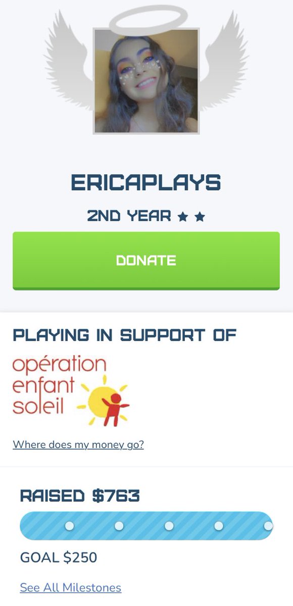 ericaplays_'s tweet photo. $763 raised for @EnfantSoleil #EXTRALIFE !!! ❤️🙏 We destroyed our goal and we did it all for the kids. Thank you to everyone who showed up and showed support! https://t.co/UFXLu3xQOA
