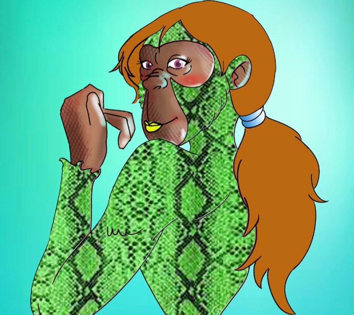 Lady Ape or the day #127 
opensea.io/assets/matic/0…