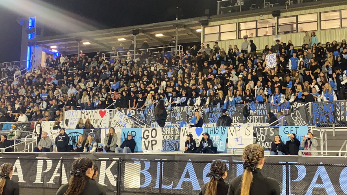 VPSpartan's tweet photo. You Know How We Do It! #ThisIsVP #ocvfans @VPasb @vphsspirit @VPHSathletics @ocvarsity @StudentSectRep @MAlvarez02 @SteveFryer @ocvarsityguy @FredNBCLA @RogginsHeroes https://t.co/8gFCIe6vjT