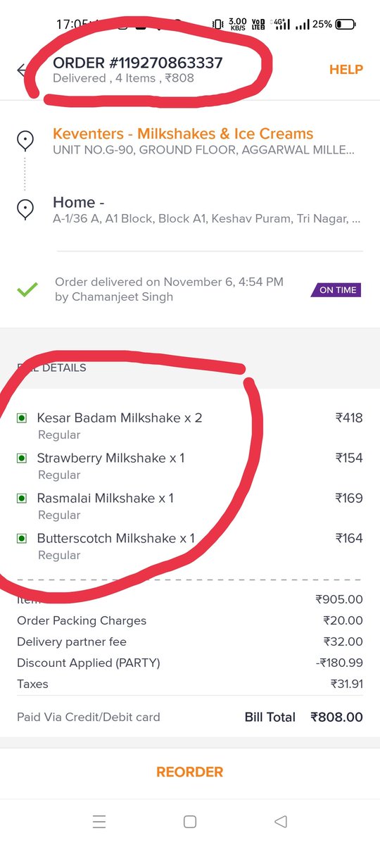 err_vaibhav's tweet photo. @swiggy_in you have gone way below standards. I received partial order, clearly visible in the below image and still i am not receiving refund. Forget about an apology for embarassment.
#swiggycheats #Swiggy #fraud #scam https://t.co/uX6UdJO1Cw