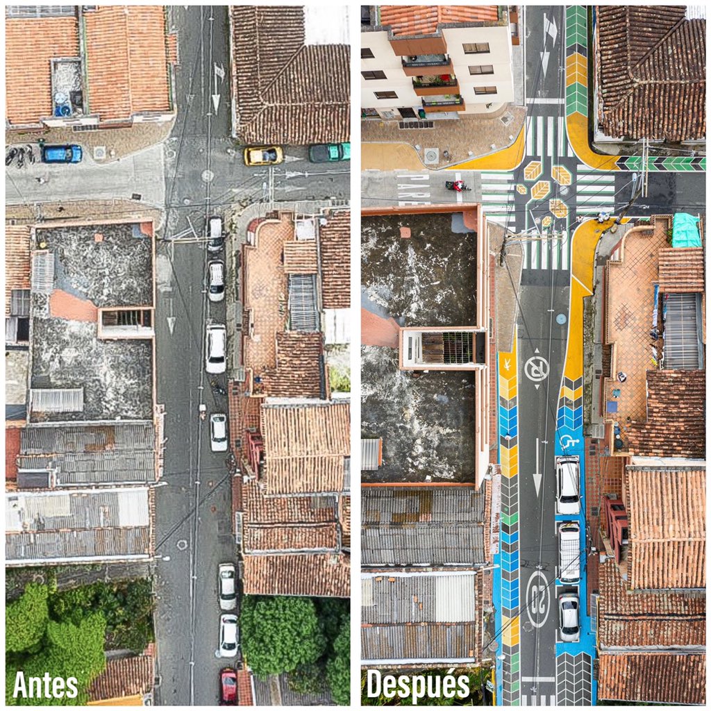 arquiurbanotau's tweet photo. Calles VITALES 🟩🟦🟨
.
Piloto de Urbanismo Táctico Cra. 59
📍La Estrella / Antioquia 🇨🇴
#tacticalurbanism
Año: 2020
.
*Un proyecto de: @AlcaldEstrella #SepBIO @juanabad1985
*Aliado: Aseo Siderense
*Equipo: @arquiurbanotau + Fund. @pintuco_oficial #placemaking #OpenStreets https://t.co/JyZvtuCFBd