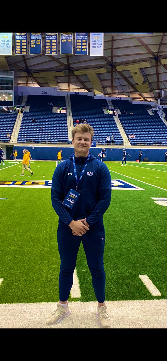Thanks for having me out today <a href="/NAU_Football/">NAU Football</a> loved the campus and the environment! <a href="/JAJones1218/">Austin Jones</a> @Snow_Recruiting