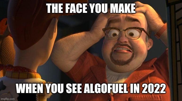 sheysman's tweet photo. The face you make when you see #AlgoFuel in 2022. πππ l
#Algo #Alogfuel #Algorand https://t.co/PewgDqV1BJ