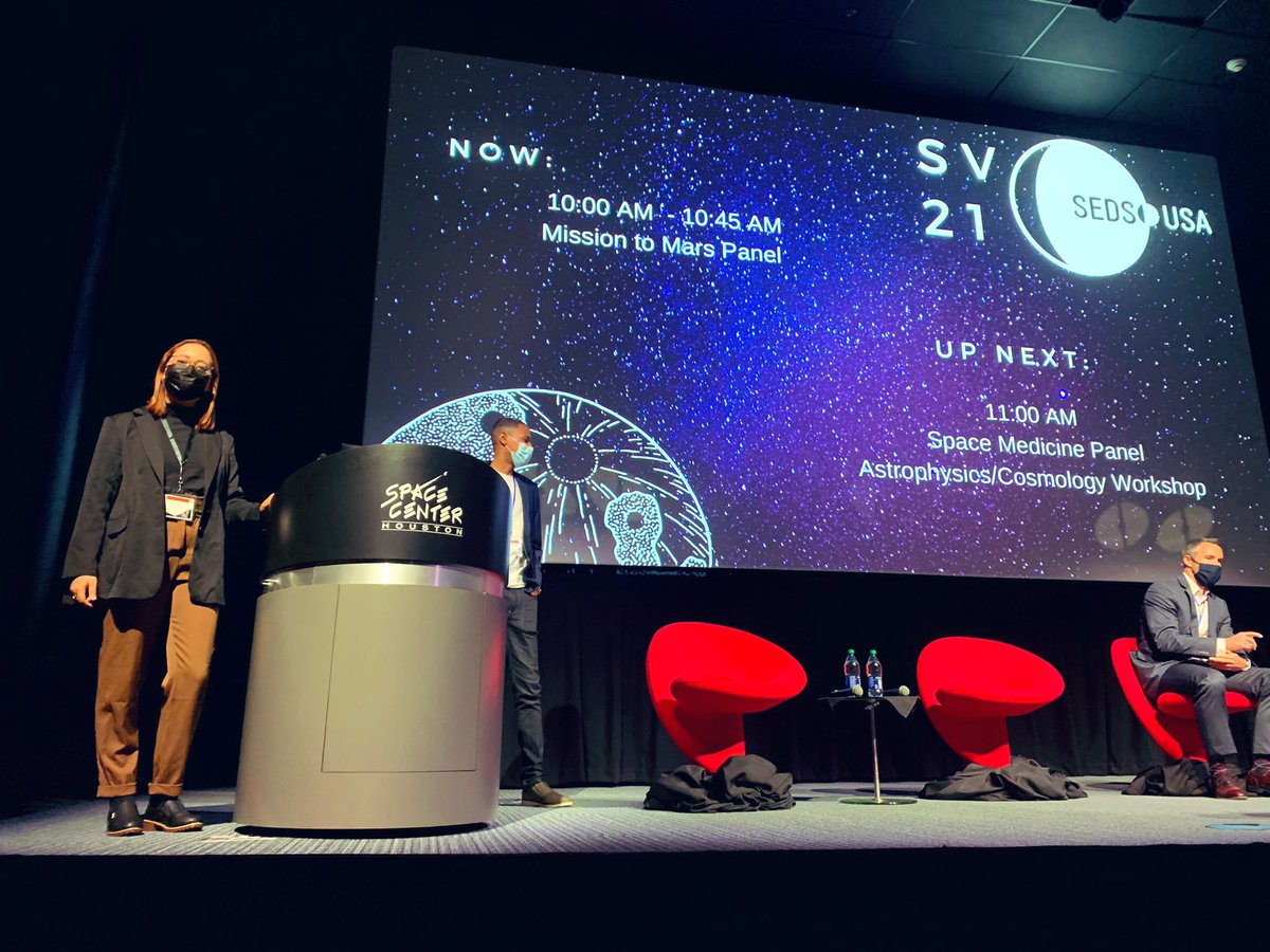 astro_steph's tweet photo. I had the amazing opportunity to moderate the Mission to Mars panel! https://t.co/G9cg5xfANS