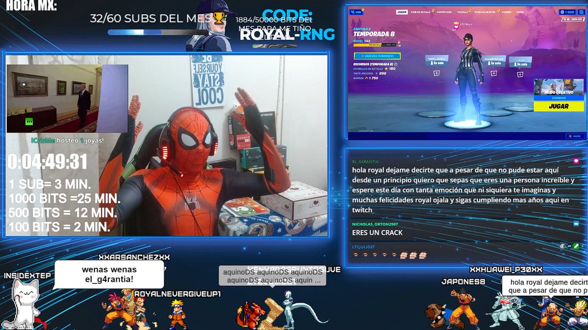 royalnevergiv10's tweet photo. Nos vemos hoy 09:30 PM MX hoy partimos el pastel  #fortnitemx #mexico  #fortnite #twitch #fortniteskins #spiderman #tomholland #spiderverse #spidermancosplay #fortniteclips #parati #foryou #SpiderManNoWayHome https://t.co/tEBDt4AoK9