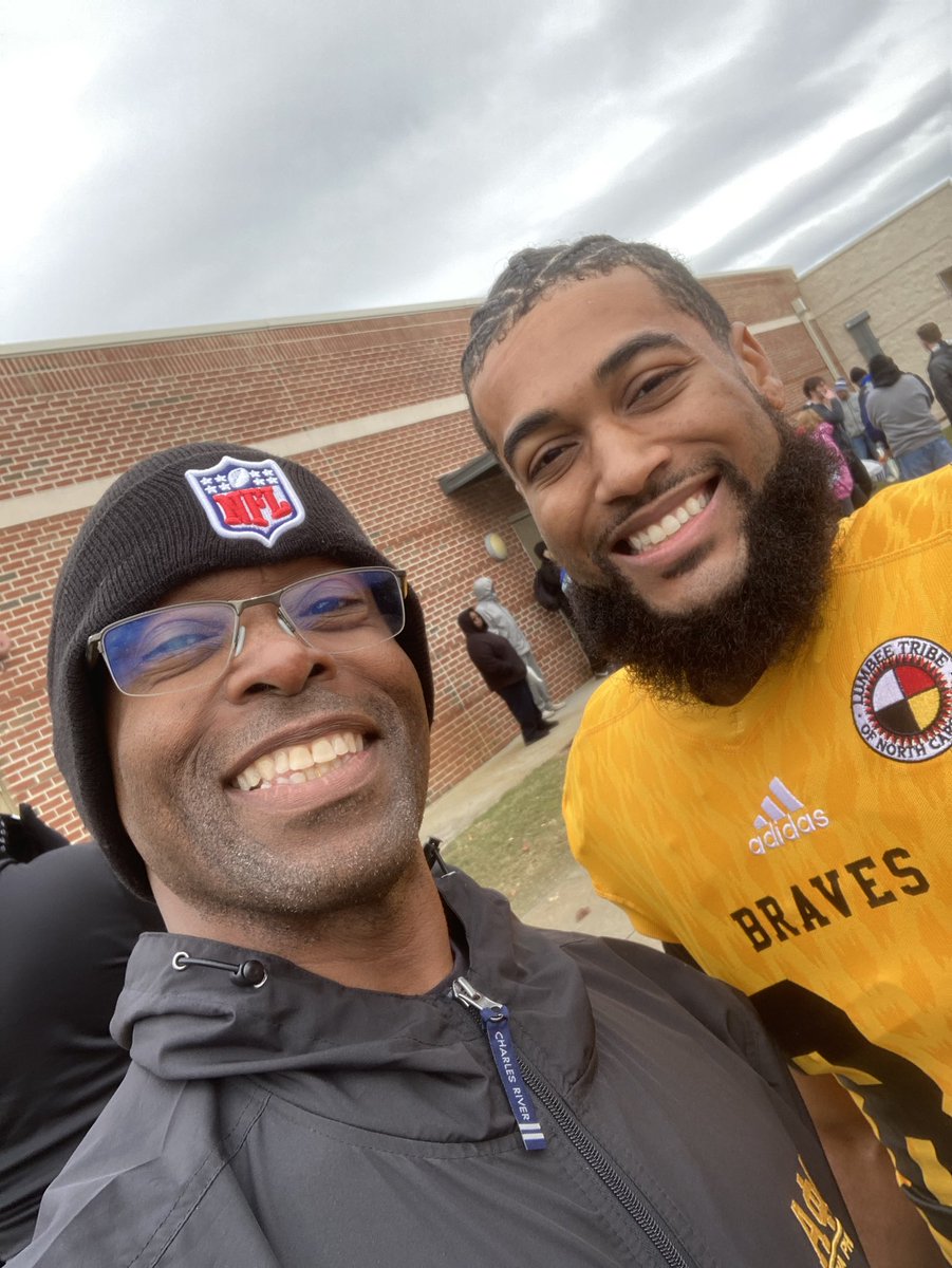 OfficialLeRoyJr's tweet photo. Not the outcome UNC-Pembroke fans, family and players were hoping for but it was a nice Senior Day and Native American Heritage Day. 
College football is coming to an end for LeRoy III but I know there is much more to come!
#ncaa #football #Engineer #MBA #gradstudent https://t.co/zG17EYyGQt