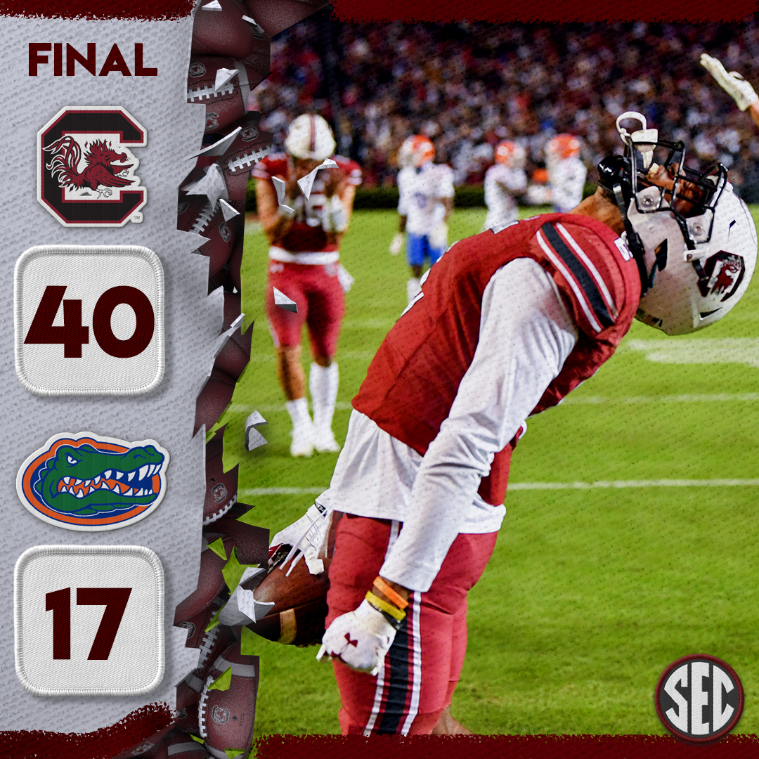 SEC's tweet photo. 🏈 | South Carolina picks up a big win

@GamecockFB x #SECFB https://t.co/9xNUFp2zqE