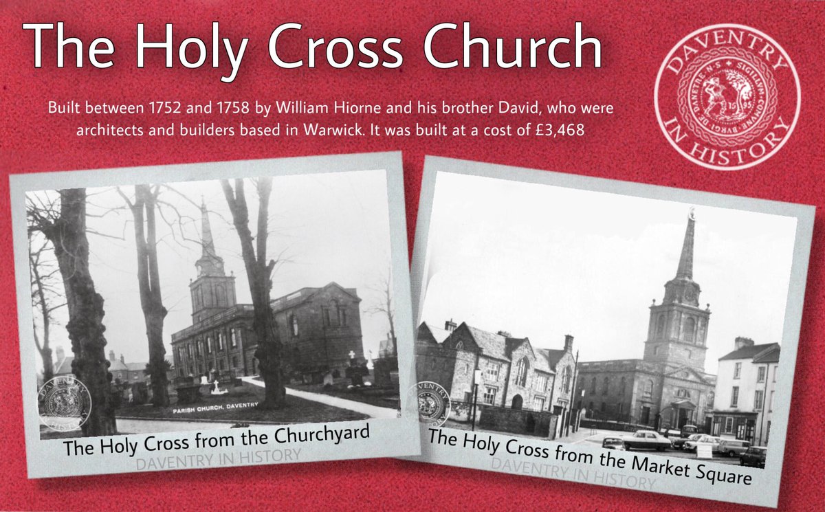 daventryhistory's tweet photo. Great couple of Postcards of the Holy Cross Church. #Daventry https://t.co/mxSvYrpy2F