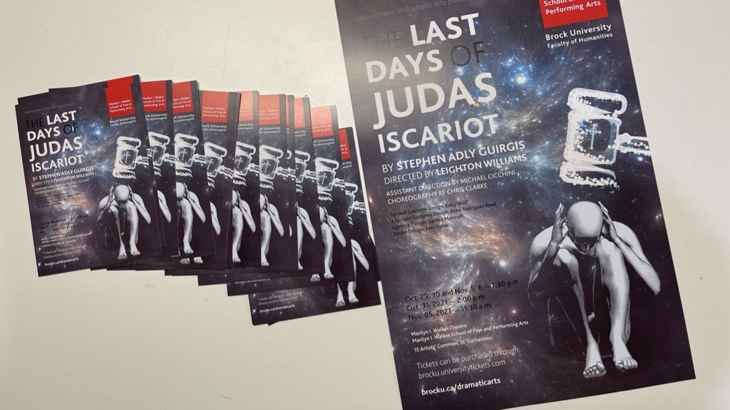 thekenchan's tweet photo. Congrats 👏🏻 @miwsfpa @BrockuDART students, staff &amp; faculty 🎭 - the cast &amp; crew of The Last Days of Judas Iscariot. I was honoured to join you on closing night. You make @BrockUniversity proud! Well done on this powerful performance. #BrockU https://t.co/0pmH4vJk1N #Drama #Acting https://t.co/JBMI2VwwlP