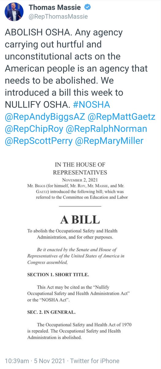 labboypro's tweet photo. The 'abolish workplace safety guy' and the New Hampshire Libertarians don't mind a little black lung and severed limbs, so long as it's just the proles.
#SundayMorning
#CorruptGOP
#NOSHA https://t.co/Ai7lq4wYN5