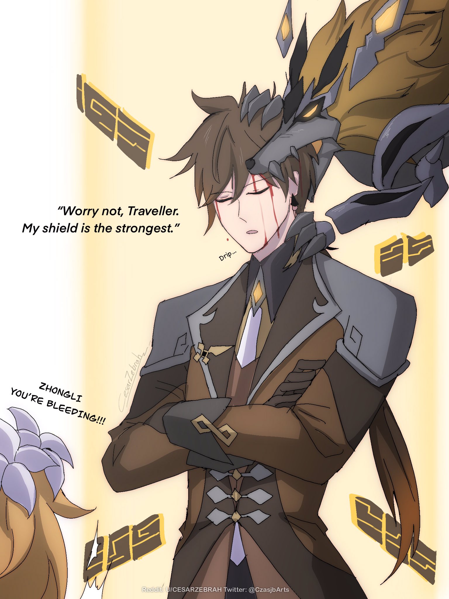 Cesarzebrah Yes I Am That Zhongli User Who Can T Dodge Shet Zhongli Morax 原神 Genshinimpact T Co Wdmwjn7sum Twitter