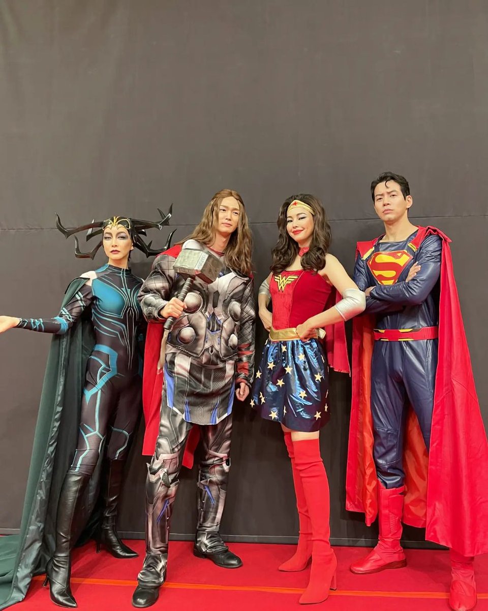 kdramafaves_'s tweet photo. as promised #OneTheWoman fam wear a superhero costume when they reached 17% rating omg cuties 😆❤️ #OneTheWoman https://t.co/a6BTudA6cU