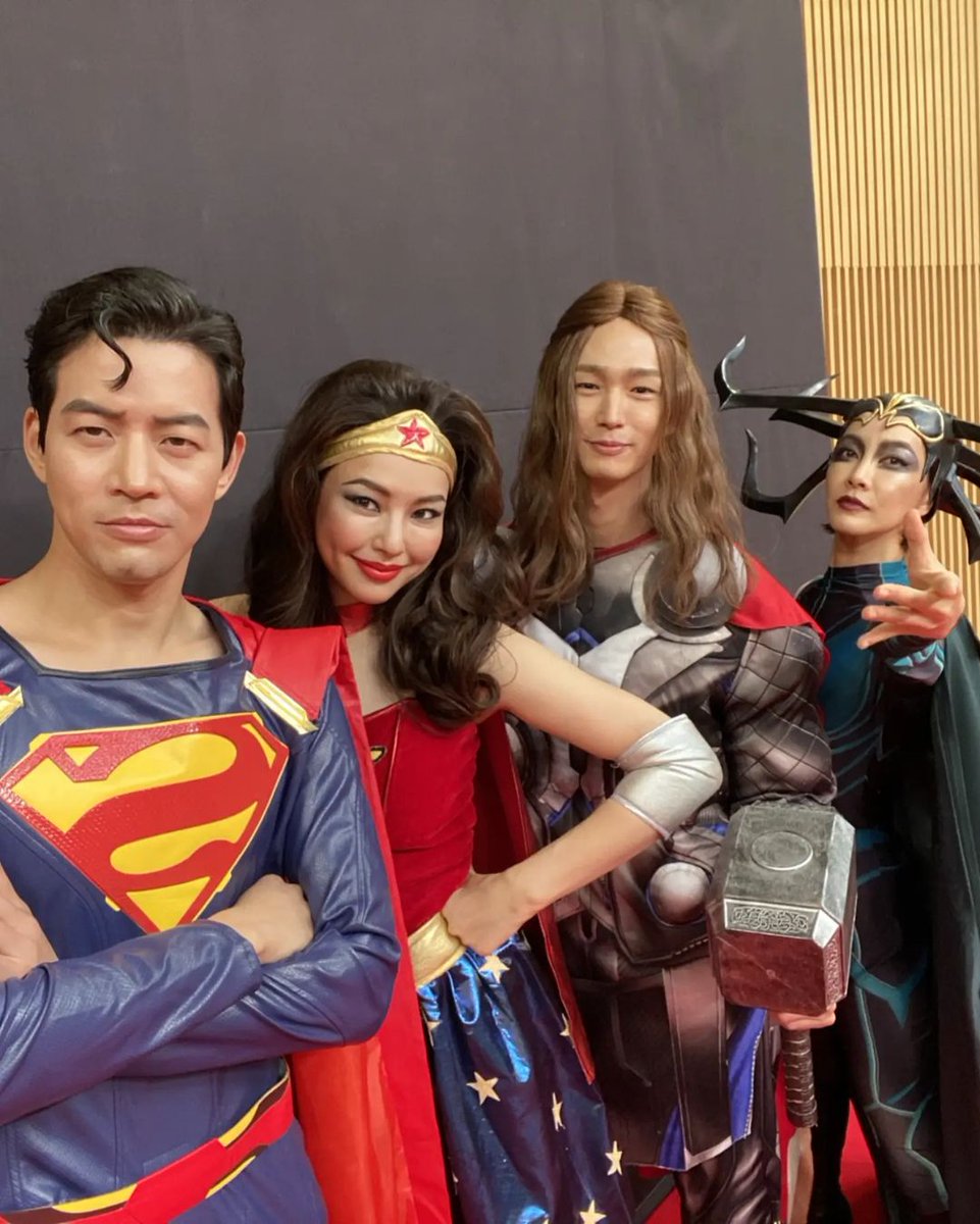 kdramafaves_'s tweet photo. as promised #OneTheWoman fam wear a superhero costume when they reached 17% rating omg cuties 😆❤️ #OneTheWoman https://t.co/a6BTudA6cU