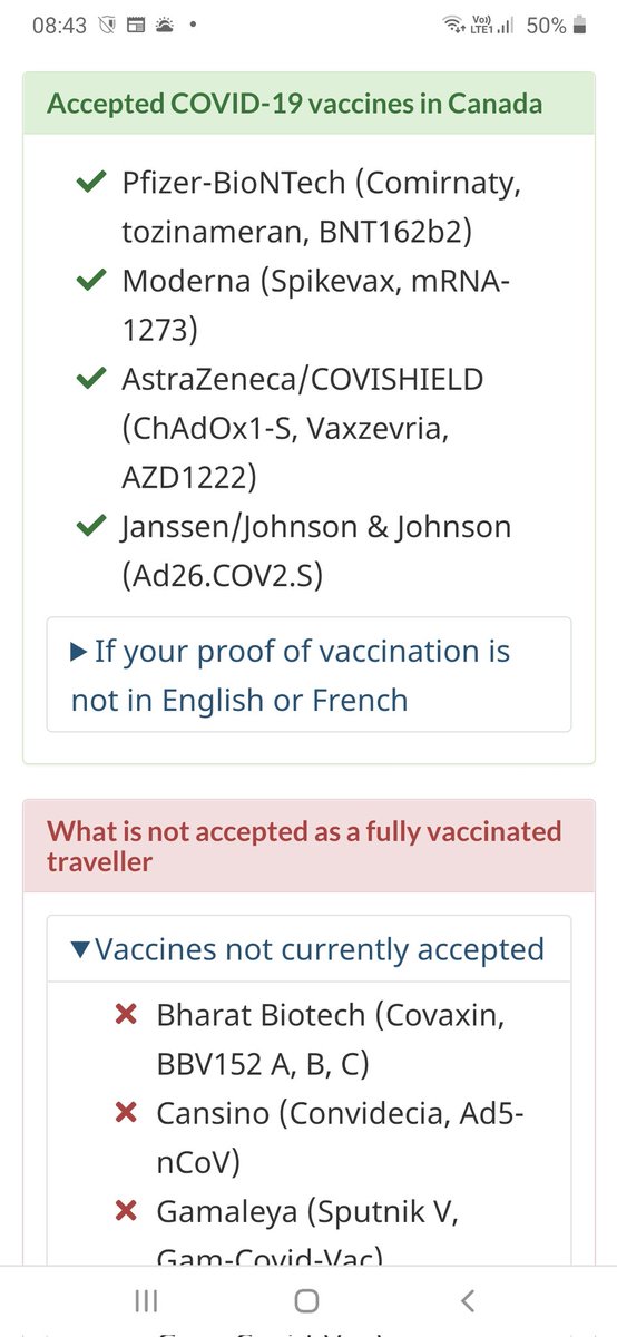 Bharathi8908's tweet photo. @BharatBiotech @SuchitraElla Dear Bharat Biotech..even though WHO approved our vaccine under EUL, there are many countries like Canada that still dont recognize this status change - Sadly true ..... https://t.co/7Q6VY8CRPx