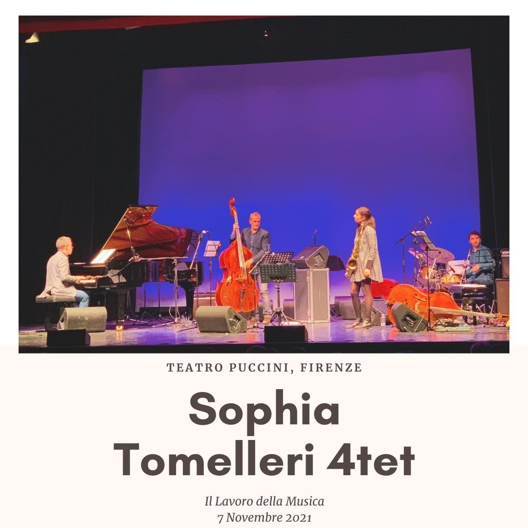 #live | Ieri Sophia Tomelleri Quartet dal vivo al Teatro Puccini. 
#jazz #festival <a href="/ItaliaJazz_it/">ItaliaJazz</a> #saxophone #stage