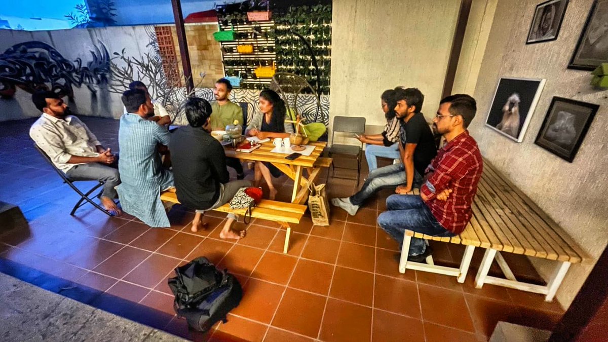 GotamaGowda's tweet image. Crazy bunch coming together to do crazy stuff! Amazing stuff happening at Artery with the amazing @samyuktahornad 🤜🏼🤛🏼 #staytuned