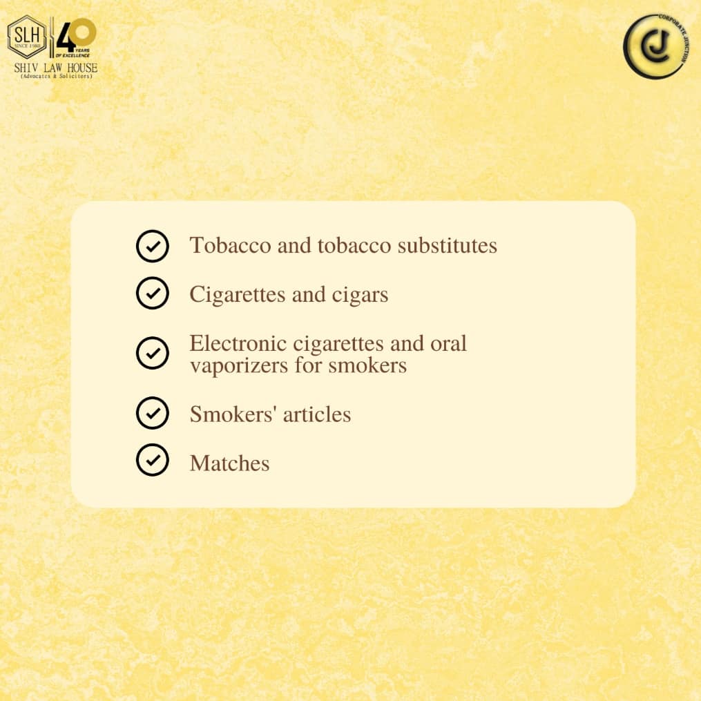 corpjunction's tweet photo. Check out the image to find out what all products come under Class 34’s Tobacco Products.
#tobaccoproducts #classpost #corporatejunction #trademark https://t.co/v2pfw1t8ao