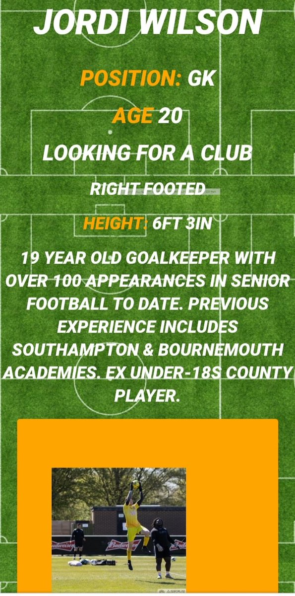 NonLeagueGuys's tweet photo. GK looking for club! If interested get in contact with us on twitter. Or message him directly on our website 
https://t.co/8hlkmUXWOB 
@JordiWilson1 
#beenseen #nonleaguefootball https://t.co/MLtcDfZTdp