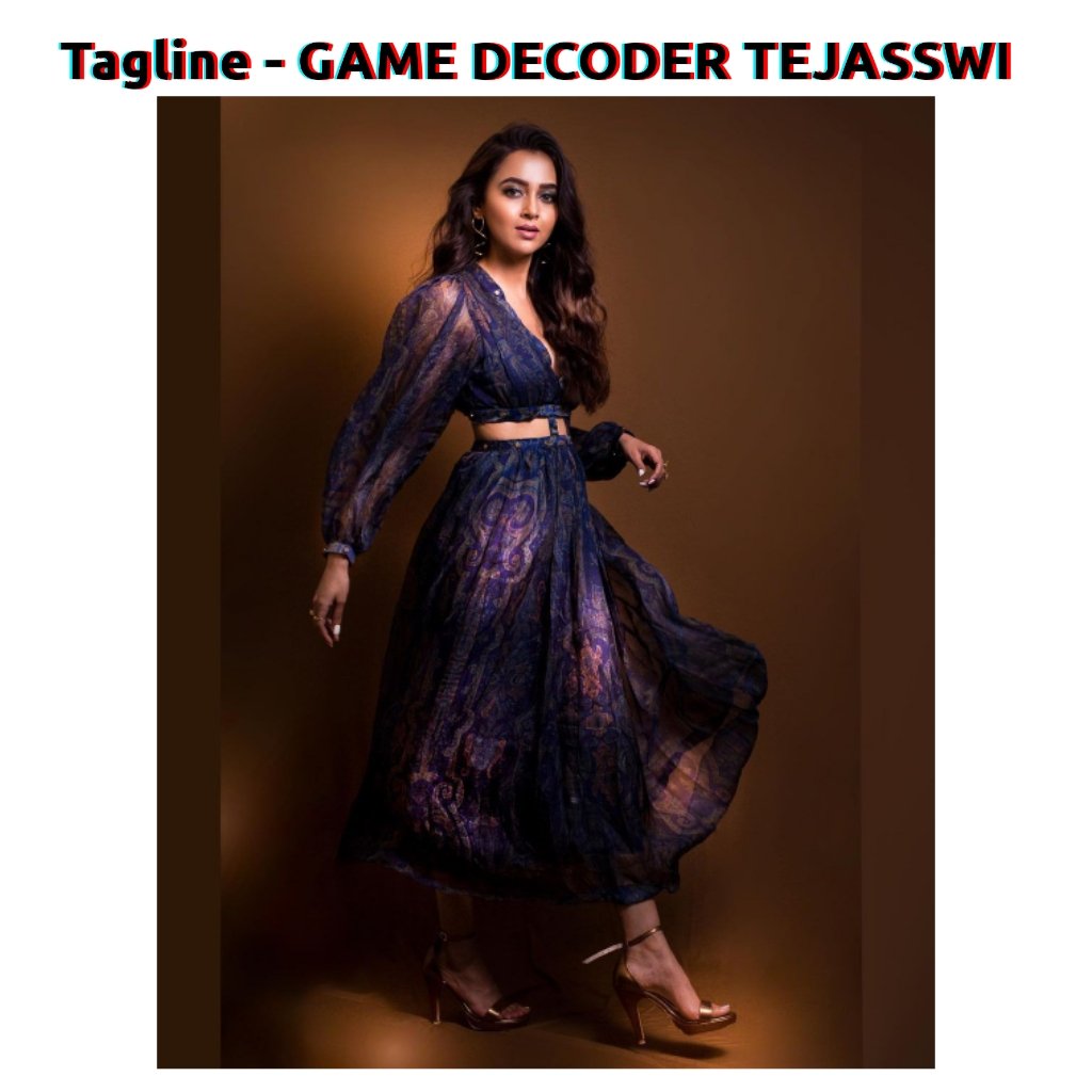 TejasswiFandom1's tweet photo. Tagline :- GAME DECODER TEJASSWI

Use the tagline 2pm onwards..
Let's make this trend big.  
Are you all ready???

"Ganpati Bappa Morya"

#TejasswiPrakash #TejaTroops https://t.co/E6kXA7H4wc