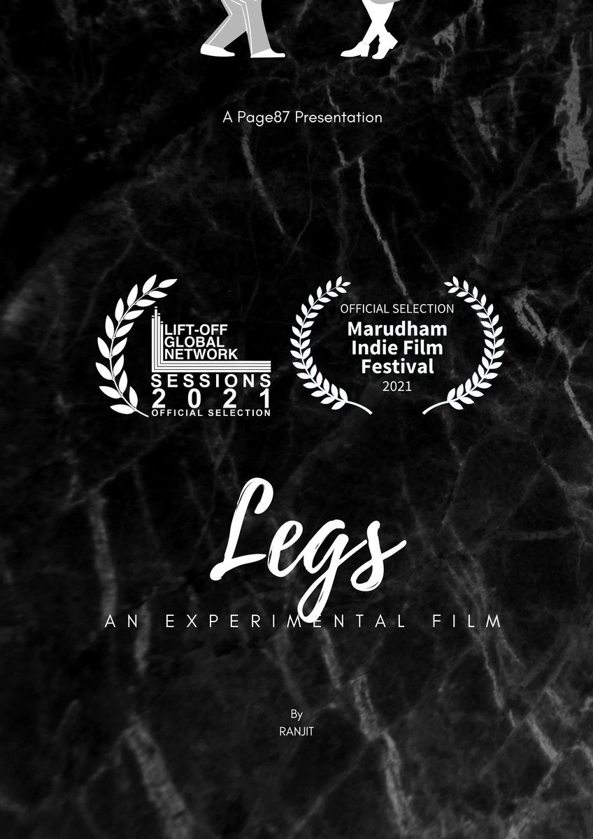Pageeighty7's tweet photo. Amazing news! "Legs" was just selected by Marudham Indie Film Festival via https://t.co/cTks0MoTwP! Second Selection for Legs - #Legs #experimentalfilm #filmfestivals #TamilNadu  #film #filmmaking #shortfilm #Trending  #films #festivals #cinema #tamilcinema https://t.co/mIeEhgIf86