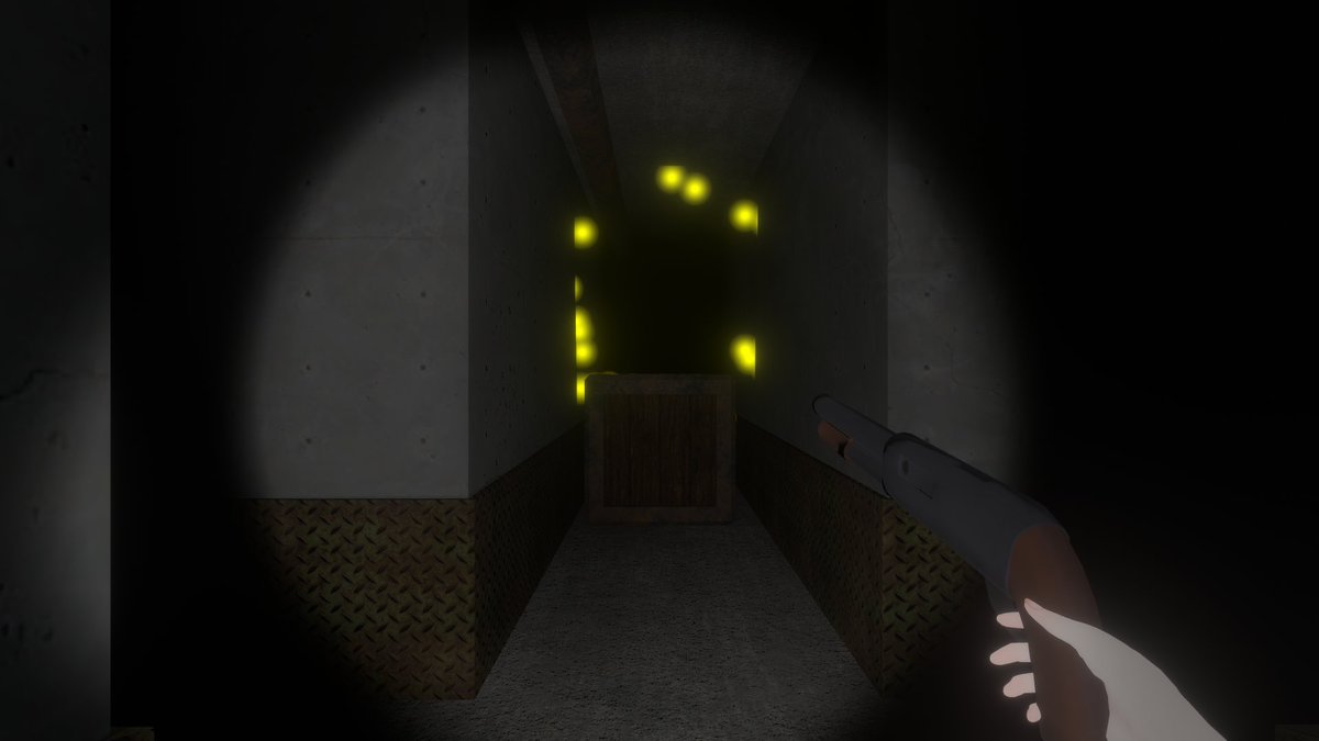 n4rGm5DmrVXXz6I's tweet photo. World : Bunker Nachtkrapp
Author : KausmiK
---------
ショートホラーゲーム、実験室でモンスターを脱出して撃ちます
#VRChat #VRChat_world紹介 #VRC #Spookality2021 https://t.co/wpJxAuVifE