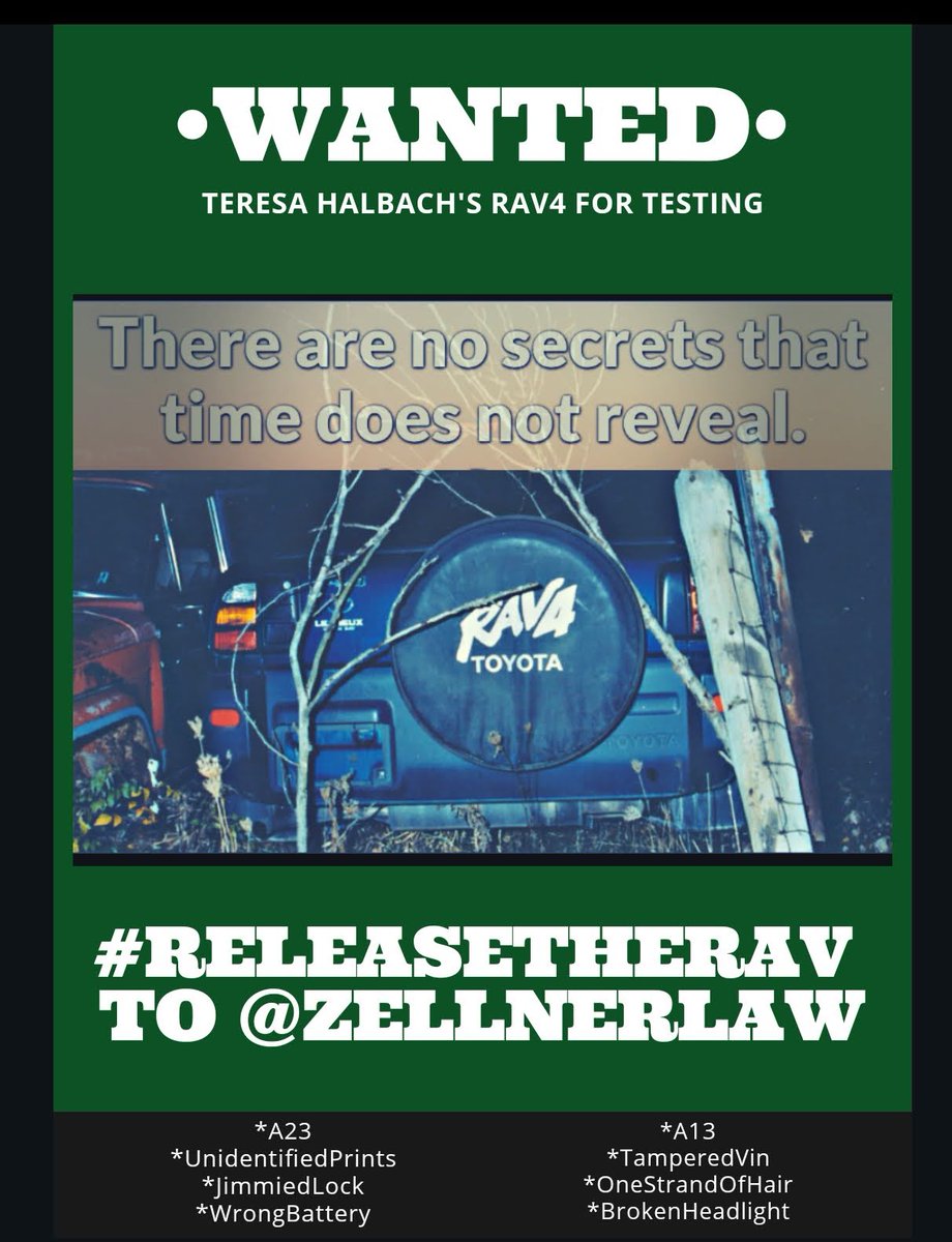 “#People Are Secretive When They #HaveSecrets.”
~Deb Caletti

@JoeBiden @POTUS @GovEvers @WisDOJ @digitalspy @WISCTV_News3 @Newsweek @WISN12News @PostCrescent @ABC7Chicago @chicagotribune @FoxNews @NBCNews 

#ReleaseTheRav to @ZellnerLaw 

#NoMoreDelays
#NoMoreDestruction