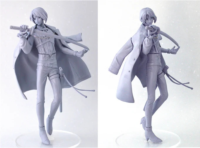 【フィギュア原型写真】
1/12スケール松井江の原型が完成しました～🌸🌸
2月のワンフェスで展示予定ですが希望が多ければ販売(通販も)します。アンケートはツリーに。
よろしくお願いします～  #WF2022W 