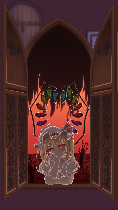 記念フランちゃん #東方 #フランドール・スカーレット https://t.co/U8TsUNbwxc 