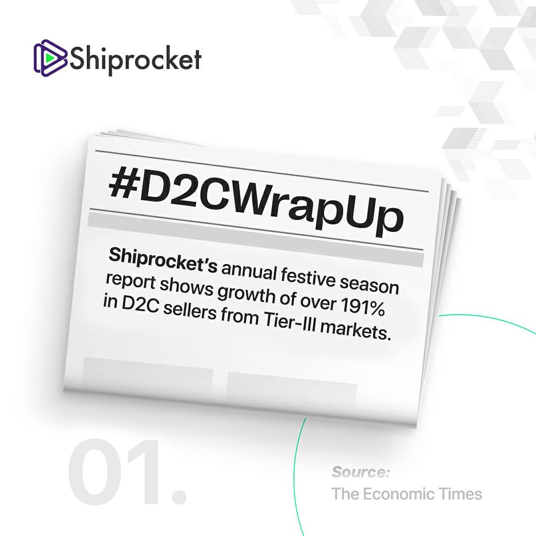 ShiprocketIndia's tweet photo. We are here with another weekly dose of D2C wrap up.
#D2Cwrapup #d2c #startupnews #d2csellers #ecommerce #newstartups #buddingentrepreneurs #shumee #wiggle #startupgrowth https://t.co/MCJ6MzywV2