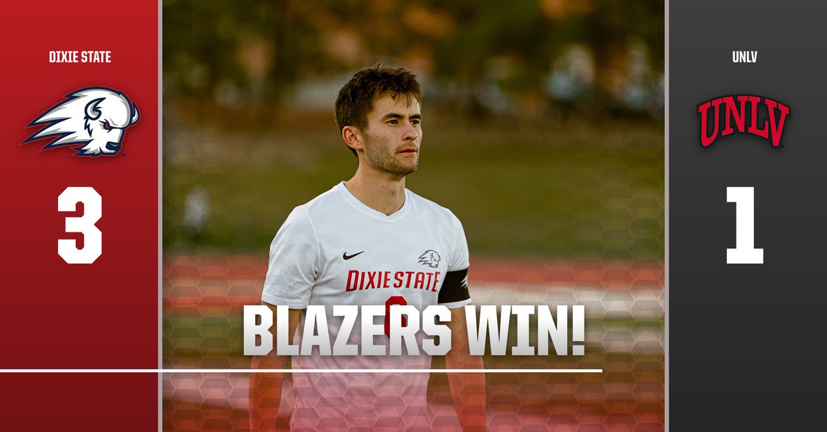 UtahTech_MSOC's tweet photo. FINAL: Trailblazers 3, UNLV 1

ITS A SEASON FINALE WIN! Trailblazers put three on the Rebels to close out the 2021 season.

#WeAreONE #DixieBlazers #BlazeYourTrail https://t.co/HouMOoX8nE