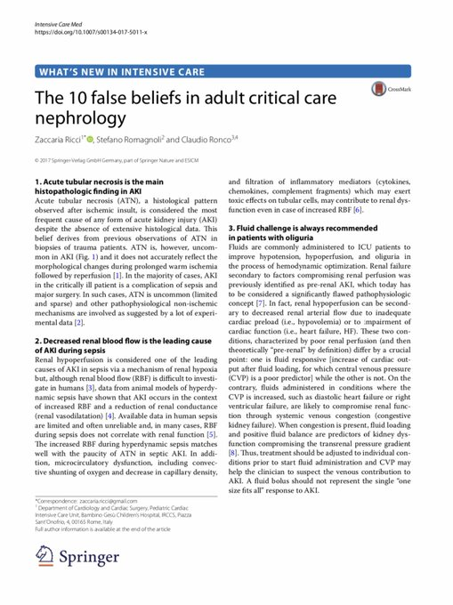 edgarvlermamd's tweet photo. The 10 False Beliefs in Adult Critical Care Nephrology #KidneyWk #Nephpearls 

https://t.co/X1seeXSZxz https://t.co/O5bQRf36Up