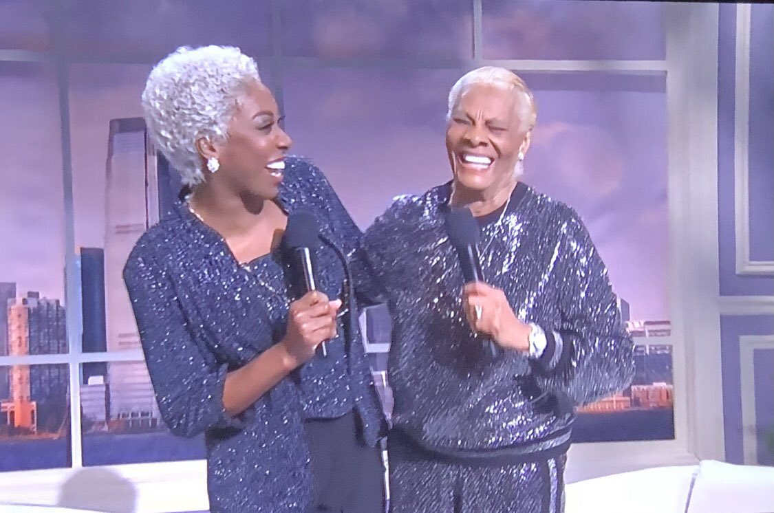 EricERichardson's tweet photo. All is well with the world: @dionnewarwick on @nbcsnl and an extra hour of sleep! #snl #dionnewarwick https://t.co/sysX8qxOEk