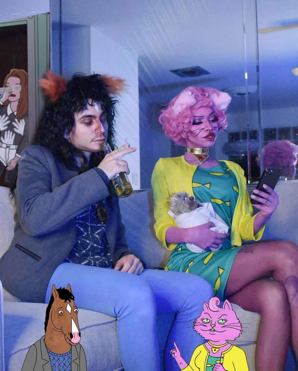 Gwydhar's tweet photo. 5- @hollowqxween Bojack & #princesscarolyn
6- @alaskajere_cosplay as #apimpnamedslickback
7- @robinnerdycosplay as #RickSanchez
8- @yungokuu_ as #thugnificent
10- @snitchery as #leela
#blackcosplay #cosplayingwhileblack #halloweencostume #theboondocks #rickandmorty https://t.co/p2B5gcJ1Aa