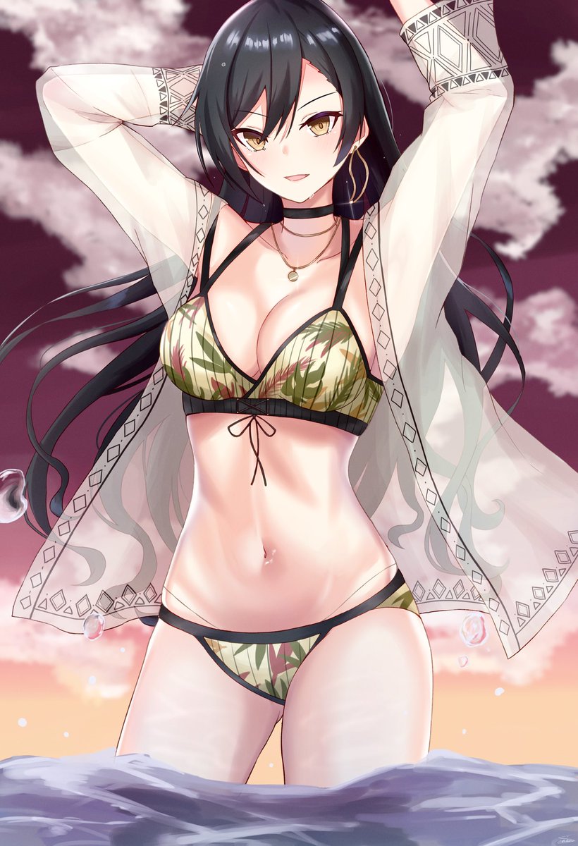 白瀬咲耶 「個人的にとてもよく描けたお腹
 #いいおなかの日 」|なす skeb募集中😈のイラスト