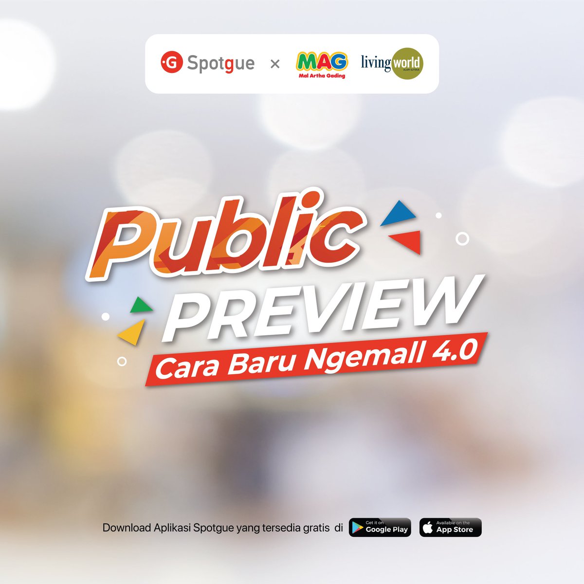 SpotgueOfficial's tweet photo. Sampaikan kritik dan saranmu ke tenant mall melalui fitur Private Chat di aplikasi Spotgue! 💬📱

Rasakan pengalaman Cara 
Baru Ngemall 4.0 melalui aplikasi Spotgue.

#malarthagading 4.0 #malarthagading #Spotgue #BanggaBuatanIndonesia #PertamaDiDunia #MakingIndonesia 4.0 https://t.co/ZsQOekU5Uc