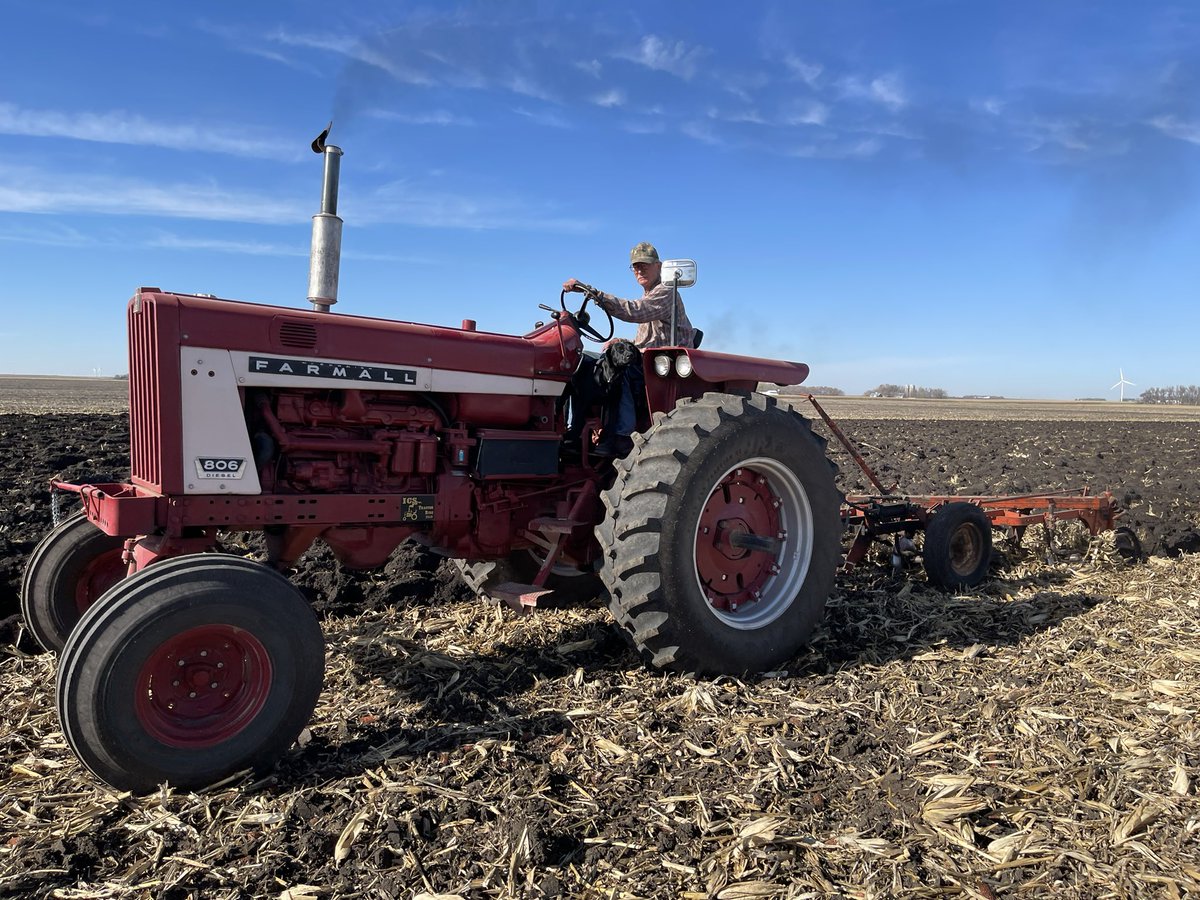 jesseuitt's tweet photo. Like a kid on Christmas morning! Grandpas favorite day of the year is when he gets to plow with his 806. https://t.co/g3A0sI5VVZ