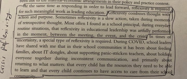 steven_kolber's tweet photo. @mroliphantadl @TomMahoney4 Relevant to #edureading for this month, via @Christine_Grice in #futureedlead @TomMahoney4 Reflexivity sped up during COVID - interested to hear how others experienced this? https://t.co/yK5c5b3wIT