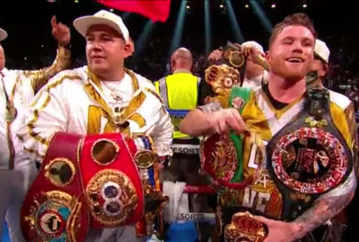 edgarmendozator's tweet photo. #CANELOVS PLANT
Saúl Canelo Alvarez se convirtio en el campeón unificado de peso supermedio avalado por la FIB, AMB, CMB, OMB al vencer al Caleb Plant por KOT en el décimo primer round en pelea celebrada en las Vegas. De esta forma es el primer campeón unificado. https://t.co/cdNqUjYYEm