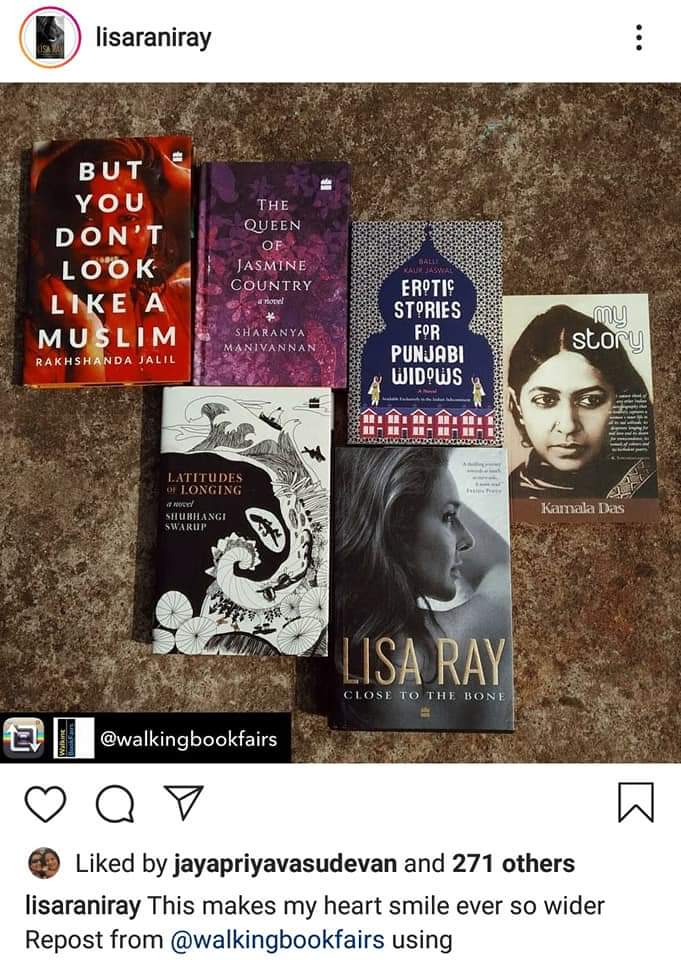walkngbookfairs's tweet image. Lisa Ray is a ⭐ for supporting a small local independent bookstore in #Bhubaneswar #Odisha

Here&apos;s a reminder for you to support your local bookstore, wherever you are. 

#SupportLocalBookstores