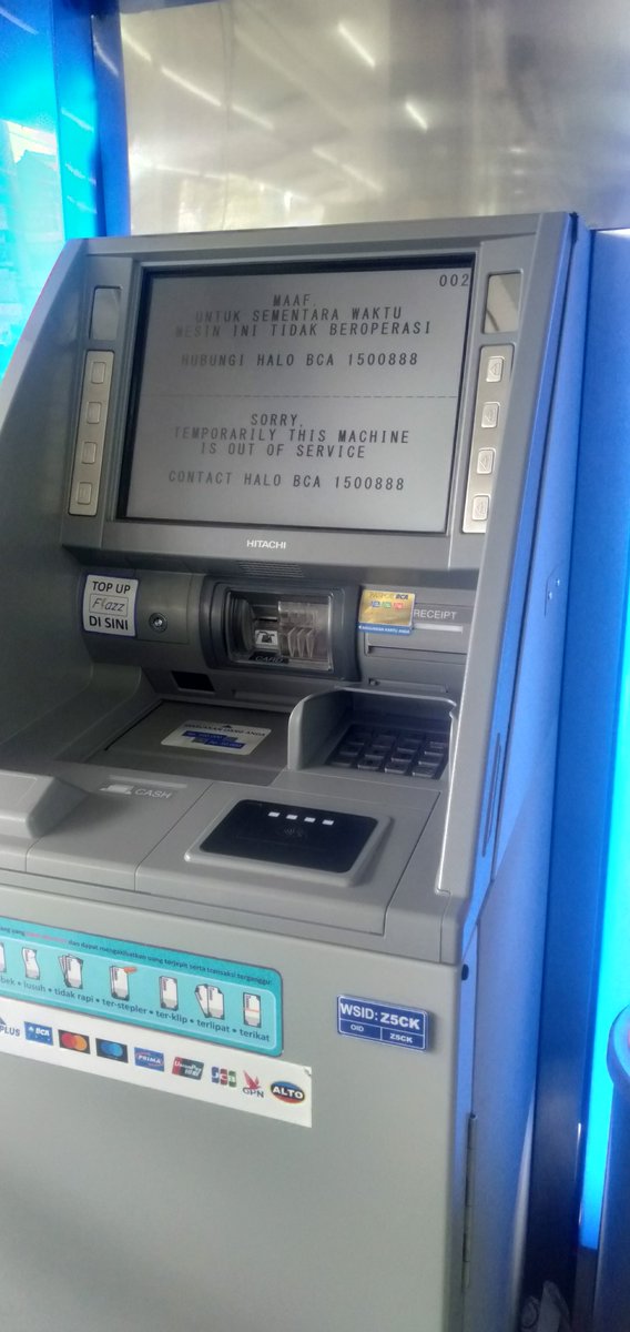 IsiTaruna's tweet photo. @HaloBCA ATM ID Z5CK, Alfamidi Swasembada Tanjung Priok Jakarta Utara, 11.45 wib, tidak bisa digunakan https://t.co/BhglnIqMai