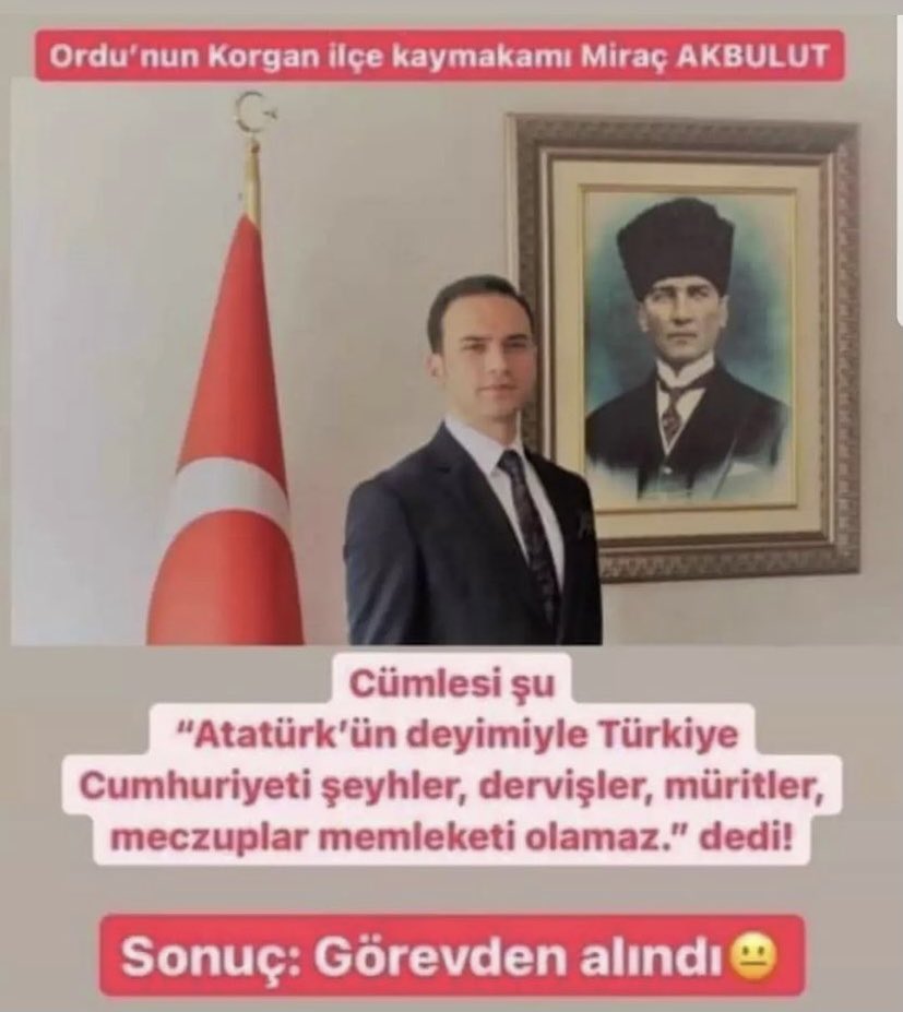 Türkiye’nin aydınlık ve çağdaş yüzü seninle gurur duyuyor.