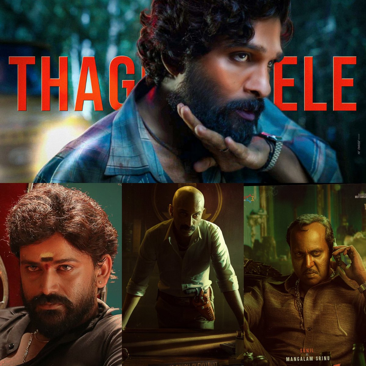 TejaDhf's tweet photo. PUSHPA RAJ 🦁
        vs
Jolly Reddy 
Mangalam Srinu
Bhanwar Singh Shekawat!😈

Can't wait to witness this biggest wild battle on BIG screen from DEC 17th🤩💥🤙
@alluarjun #Pushpa #PushpaTheRise https://t.co/gcZNdKxDpM
