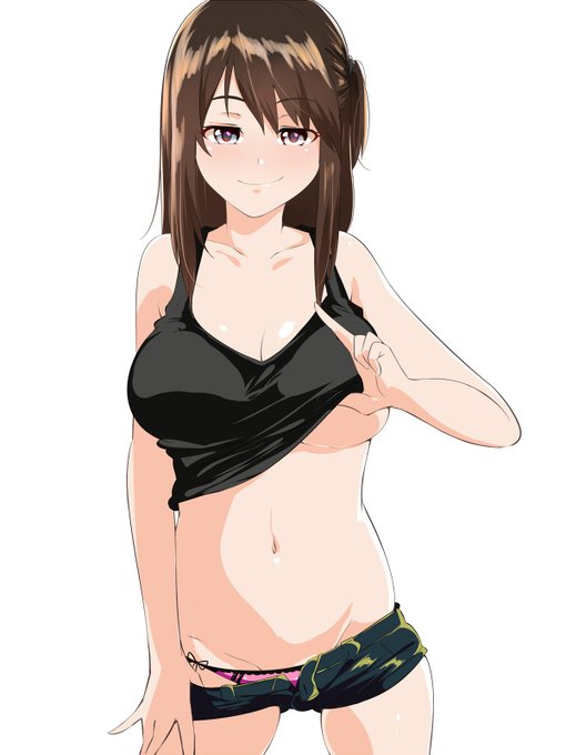 #いいおなかの日 
なるべくお腹の主張が強い絵を選んでみましたが、私の場合どうしてもおっぱいの方が強くなりがち… 