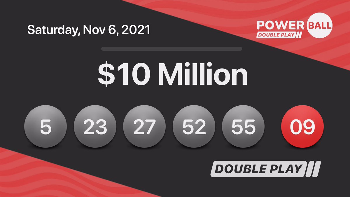 Powerball’s Double Play results are in, here are the winning numbers for Saturday Nov. 6, 2021.

#Powerball #DoublePlay https://t.co/3ipggM645L