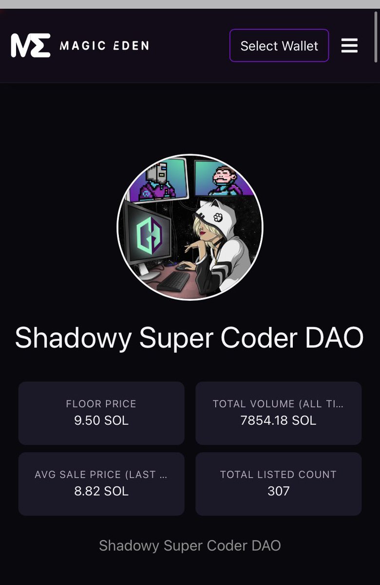 miketnft's tweet image. 50 sol is coming #shadowysupercoder