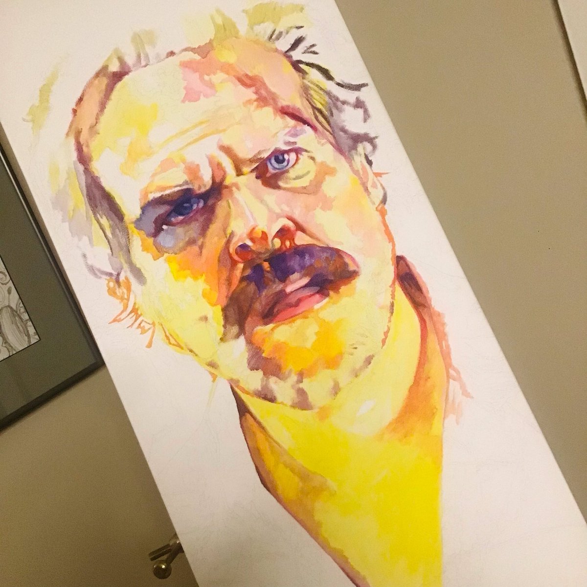 RetrospectStud1's tweet photo. Working away on my Chief Hopper painting this weekend. The “Tom Selleck” ‘stash’ is well on its way! ❤️🖖
https://t.co/g6tMvA2kyM
#strangerthings #davidharbour #chiefhopper #hawkins @netflix #art #FANART #scifiart #fantasyart #acrylicpainting #painting #Canada https://t.co/S30i1OL3Xm