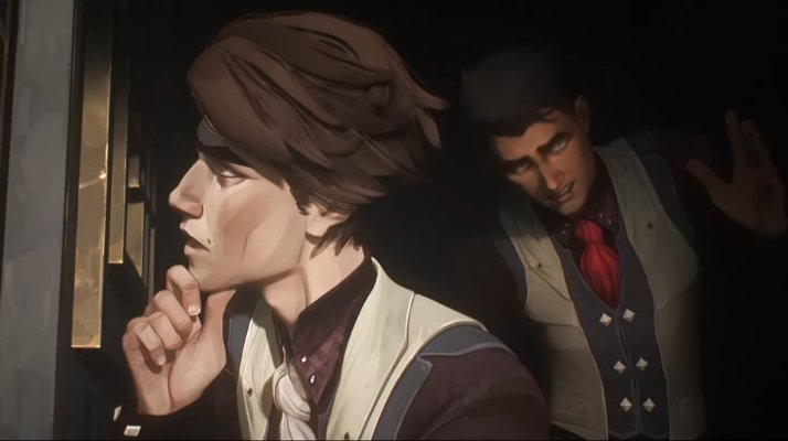 cowboycearense's tweet photo. ok but Viktor tried to lie to Mel and his alibi was "I'm taking this guy to my room in the middle of the night"

in resume: gay

#Arcane https://t.co/NjNmlX5RsU