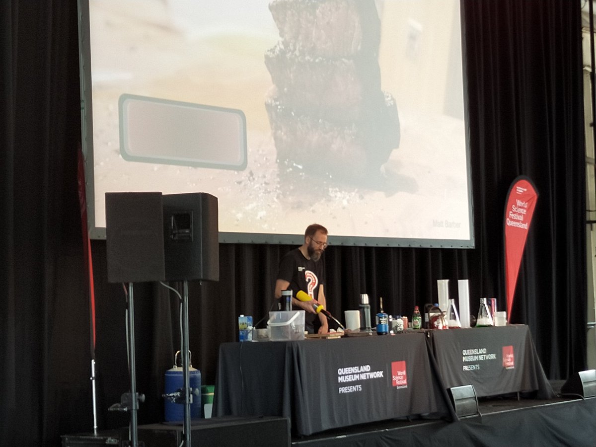 LuiseManning1's tweet photo. Summer is BbQ season.Steak well done using this blow torch @joelgilmore was having some fun in the science kitchen #ThisisQueensland #WSFQ #WorldscienceFestivalQueensland @IpswichCouncil @RailMuseum_Qld @HugePossum @jacki_liddle @EuanRitchie1 @AnnastaciaMP https://t.co/sHGhJ5fvf5