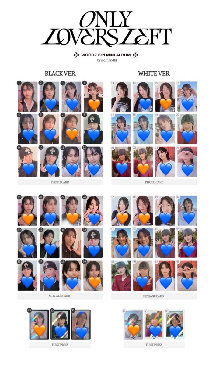 WSBJJ12's tweet photo. WOODZ スンヨン ONLY LOVERS LEFT
トレカ 交換 

譲🧡１枚目、２枚目

求🖤２枚目スタンプ以外
         ３枚目Makestarの白ver

Ktownトレカは2:1で交換可能です。
スリーブ、硬質ケース、防水対策の上発送予定です。
１枚からでも交換可能ですのでよろしくお願い致します🙇‍♀️✨ https://t.co/1Bqr3rzU0S